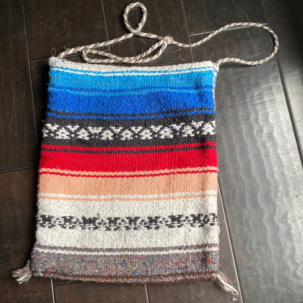 Knitted bag from Mexico BOHO-CHIC
